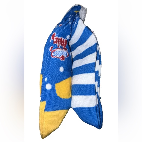 Twinkies Odd Sox Crew Socks 2 Pair Men 8-12 W 9-13 White Blue w Logo Cakes NEW! - Picture 6 of 9